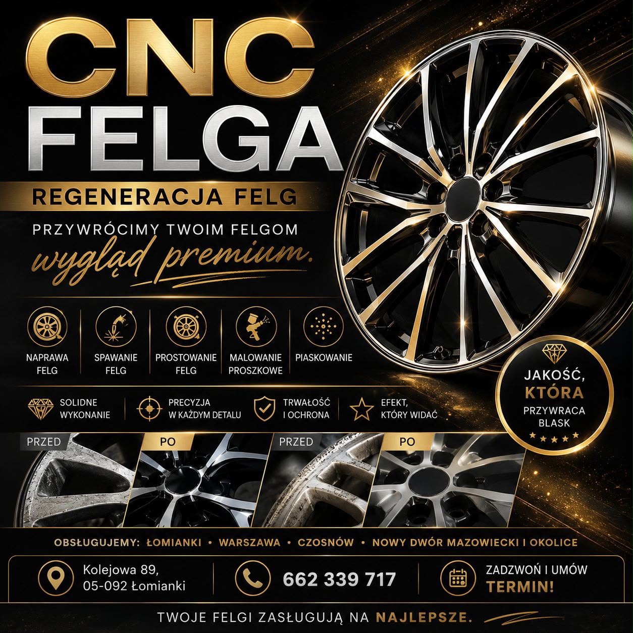 CNC Felga - Regeneracja felg
