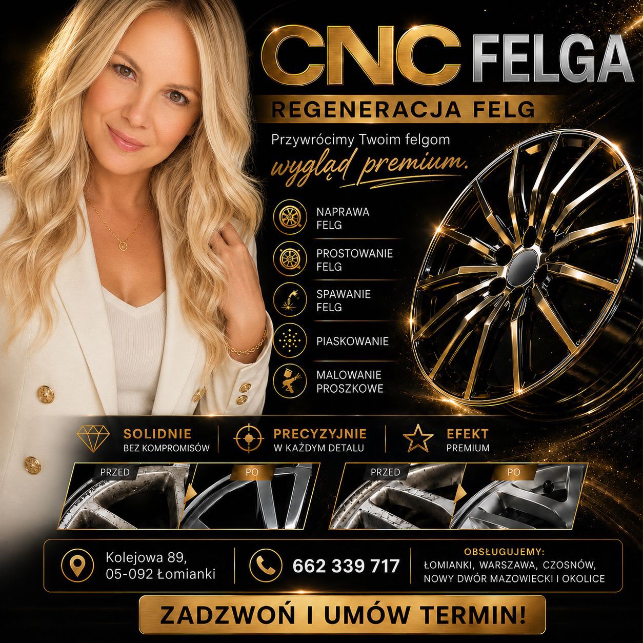 CNC Felga - Regeneracja felg premium